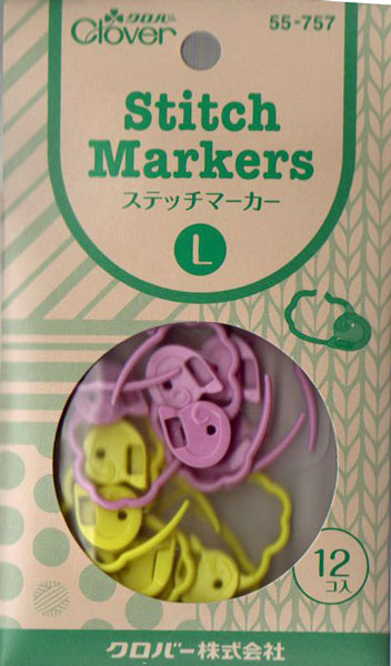 ステッチマーカー〈L〉 55-757 クロバー 編み物用具 【KY】 ステッチマーカー〈L〉 55-757 クロバー 編み物用具 【KY】