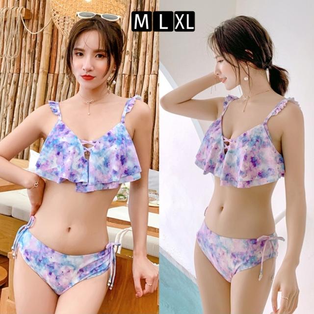 セクシー 水着 ビキニ 水着 レディース フレアトップ ビキニ セクシー かわいい 花柄 ３点セット ショートパンツ パッド付きの通販はau Pay マーケット Keysfashion 商品ロットナンバー