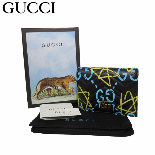 正規品 グッチ ブティックライン Gucci 財布 財布 Ggマーモント マーケット ゴースト キルティングレザー 二つ折り財布 小銭入れなし ブラック マルチカ 野球用品 グランドスラム C06d63ba Amendoimdositio Com Br