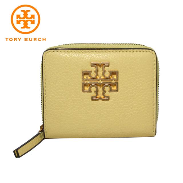 大特価アウトレット トリーバーチ アウトレット Tory Burch 財布 0221 704 レザー ミニ 二つ折り財布 Britten Chardonnay セール価格 公式 Capadei Org Py