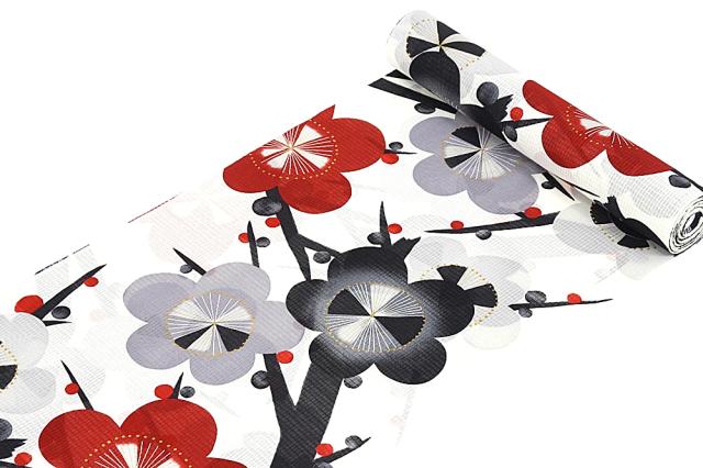 安い在庫 送料無料 呉服屋 新柄 芸艸堂コレクション UNSODO 女物浴衣 反物 白×グレー×赤(梅) 桂友同机会 生地 上品 女浴衣 ゆかた お洒落 レトの通販はau PAY マーケット - 安売り天国とせん|商品ロッ 即納日本製