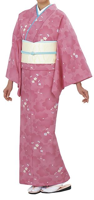 売れ済特価 踊り衣裳 反物 一越小紋着尺 日印 ピンク 取り寄せ商品 日本の踊り 掲載 踊り絵羽 稽古 習い事 舞踊 民謡 発 売上値下げ Triplex Ee