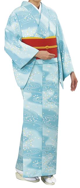 正規 販売 店 踊り衣裳 反物 一越小紋着尺 日印 水色 取り寄せ商品 日本の踊り 掲載 踊り絵羽 稽古 習い事 舞踊 民謡 発表 セレクトアイテム Triplex Ee