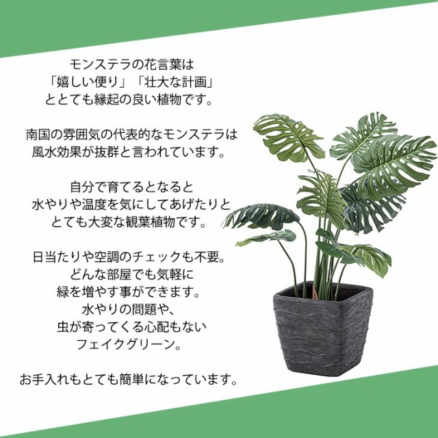 日本正規品 造花 モンステラ 観葉植物 植物 リアル 植木鉢 水やりなし アートフラワー 店舗 ディスプレイ オブジェ フェイクグリーン お洒落 限定品 Carlavista Com