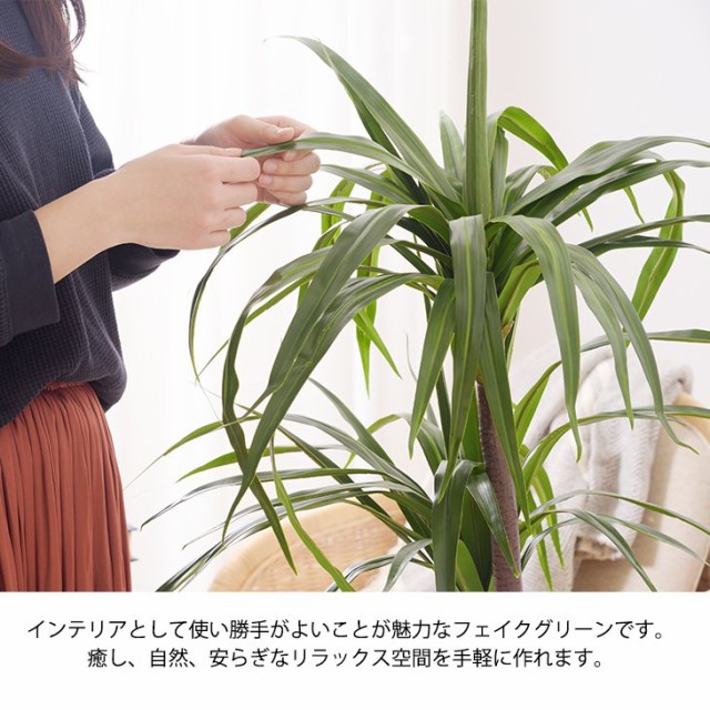 残りわずか 造花 ドラセナ 観葉植物 植物 リアル 植木鉢 水やりなし アートフラワー 店舗 ディスプレイ オブジェ フェイクグリーン お洒落 最安 Conetica Com Mx