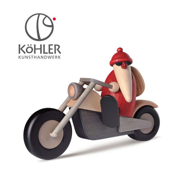 大人気商品 ドイツ製 クリスマス F バイクサンタ おしゃれ 北欧 サンタ オーナメント クリスマスツリー 木製 クリスマスツリー