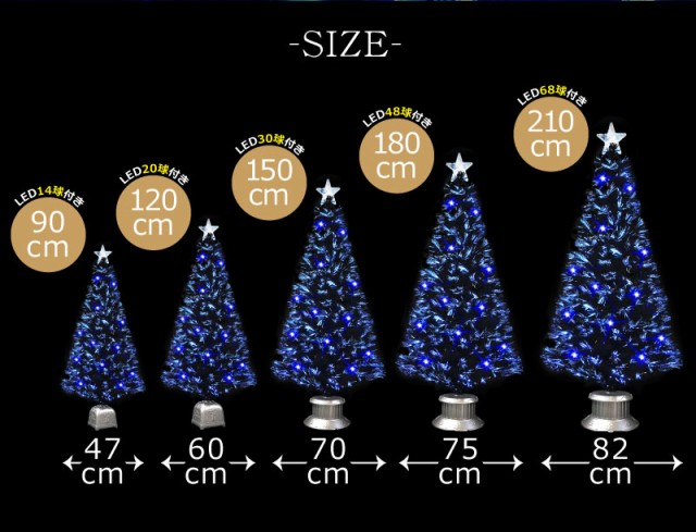 クリスマスツリー ブラックファイバーツリー1cm おしゃれ ブルーled球付 ヌードツリー Pot の通販はau Pay マーケット 恵月人形本舗 商品ロットナンバー