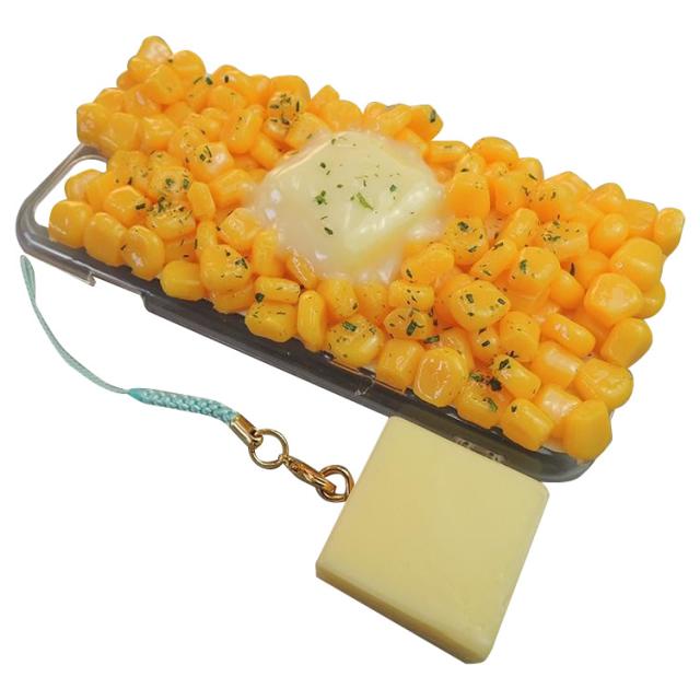 日本職人が作る 食品サンプル Iphone7ケース アイフォンケース コーンバター ストラップ付き Ip 715の通販はau Wowma ワウマ スプリングライト 商品ロットナンバー