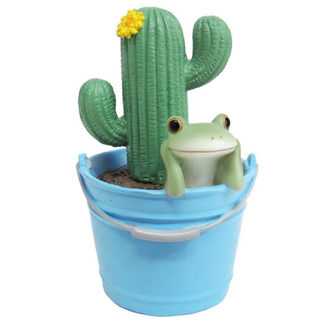 Copeau コポー サボテンとカエル かわいらしいカエルの置物 の通販はau Wowma ワウマ ｄｉｊ ｍｉｃ 商品ロットナンバー