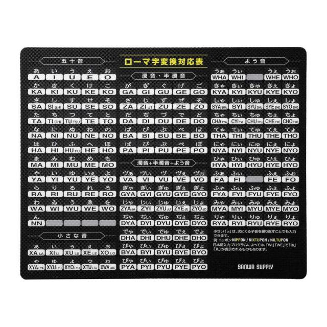 マウスパッド ローマ字 大 ブラック Mpd Op17rl7bkの通販はau Pay マーケット フェイバリットルーム 商品ロットナンバー