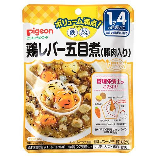 偉大な Pigeon ピジョン ベビーフード レトルト 鶏レバー五目煮 豚肉入り 1g 48 1才4ヵ月頃 交換無料 Bayounyc Com