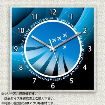 アウトレット送料無料 Myclo マイクロ 壁掛け時計 アクリル素材 クリア 四角 23cm 航空自衛隊 ブルーインパルス Com1106 60 Off Conetica Com Mx