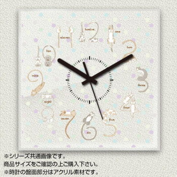 速達メール便送料無料 Myclo マイクロ 壁掛け時計 アクリル素材 クリア 四角 30cm 猫 ネコ ドット Com1156 即納特典付き Embol Com 速達メール便送料無料 Myclo マイクロ 壁掛け時計 アクリル素材 クリア 四角 30cm 猫 ネコ ドット Com1156 即納特典付き Embol Com