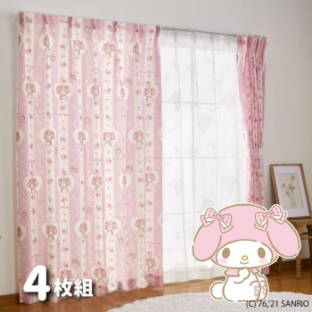 超特価セール サンリオ マイメロディ カーテン レースカーテン4枚組 100 210cm Sb 548 S ミラーカーテン 送料無料 大流行中 Managrofresh Com