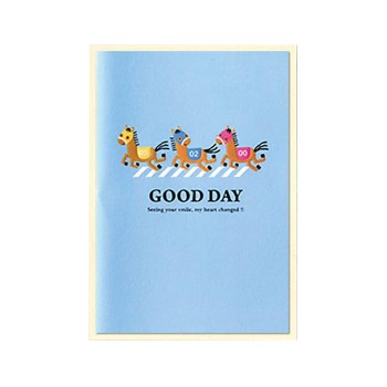 折り畳める クリエイトジー グリーティングカード 多目的小カード Good Day 馬 Cgc990 6セット 公式ストア 日用品 文房具 手芸用品 文房具 事務用品 画材 E Journal Uniflor Ac Id