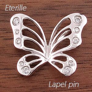 注目ブランド ラペルピン メンズ タイピン タイホルダー ダイヤモンド バタフライ 蝶 透カシ プラチナ 900 メーカー包装済 Olsonesq Com