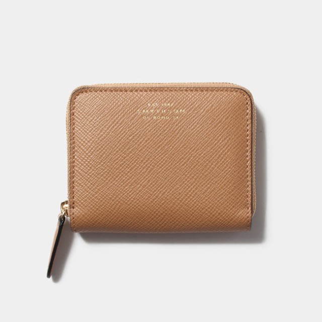 Panama 財布 Zip スマイソン 財布 ウォレット Smythson Purse ラウンドジップ Around コインケース 小銭入れ ローズウッド レザー Small メンズ レディース