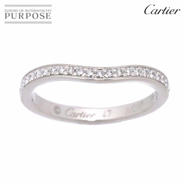 カルティエ Cartier バレリーナ #47 リング ハーフダイヤ Pt プラチナ 指輪 レディース 90162702 【中古】BJ