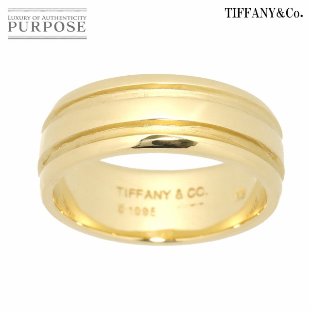 ティファニー TIFFANY&Co. グルーブドライン 18号 リング K18 YG イエローゴールド 750 指輪 レディース 90163917 【中古】BJ