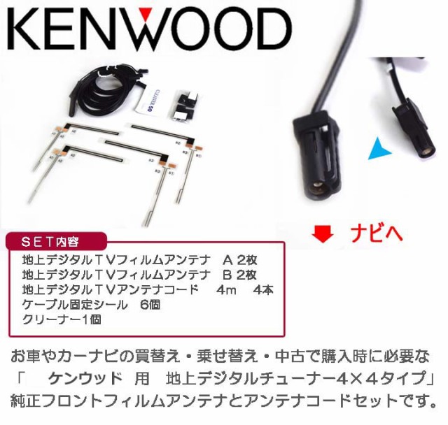 しません ケンウッド用地デジテレビアンテナ4 4チューナー用フィルムアンテナ コードセット Pay マーケット パネル王国 商品ロットナ T90 1518 08 ナビの乗せ換え お車の買い替え時にナの通販はau パネル