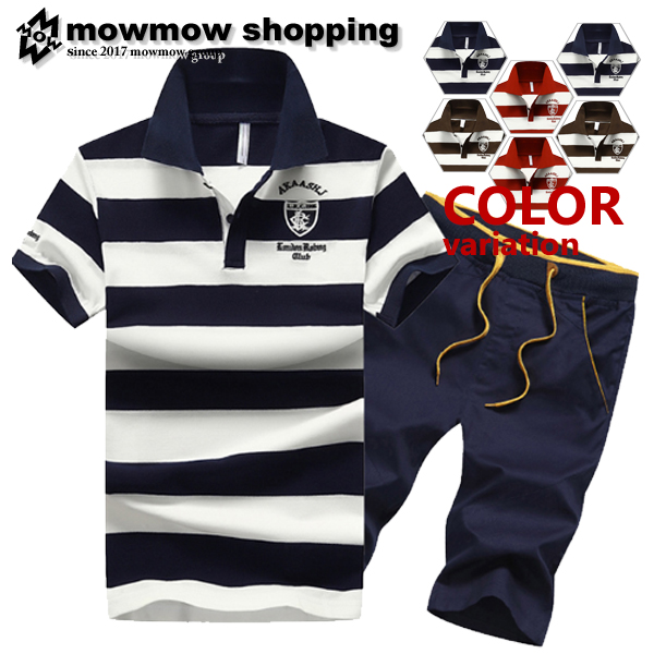 ゴルフウェア Polo ポロシャツ メンズ ハーフパンツ ゴルフシャツ