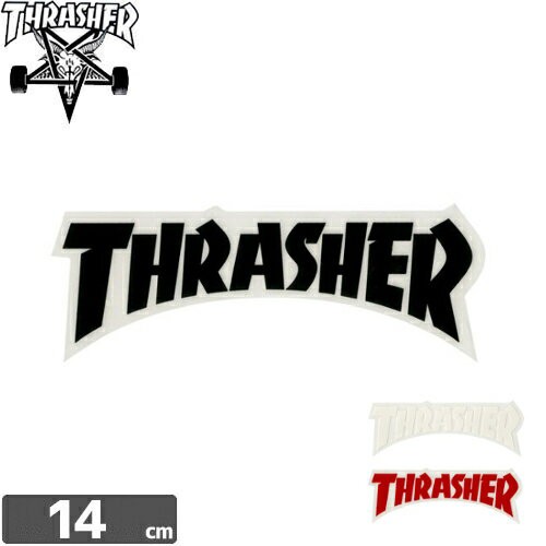 スケボー ステッカー Thrasher Usモデル スラッシャー ブランド ロゴ Die Cut Logo 3色 5 0cm X 14cm No14の通販はau Wowma ワウマ スケートボードショップ砂辺 商品ロットナンバー