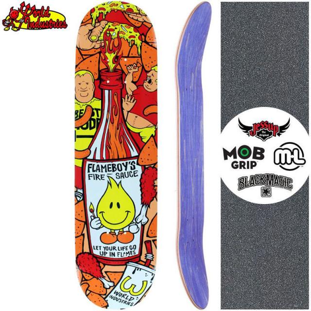 早割クーポン World Industries ワールドインダストリー ズ スケボー デッキ Flameboy Firesauce Deck 8 1インチ 8 25インチ No23 クライマックスセール Imhungry Co