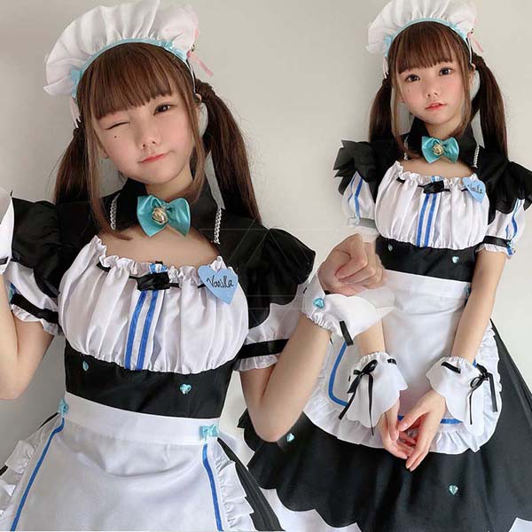 コスプレ ハロウィン メイド服 衣装 ロリータワンピース アニメ かわいい コスチューム コスプレ衣装 大人用 ワンピース エプロン