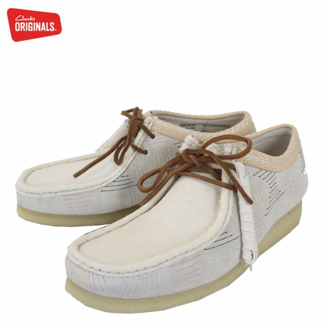 クラークス 即納 日本正規品 ワラビー オフ ホワイト レザー Clarks Originals Wallabee Off White