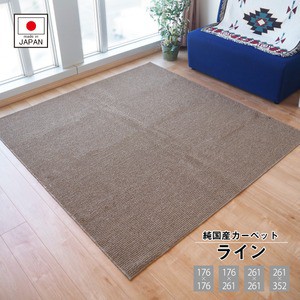 美しい 国産 カーペット ラグマット 絨毯 約6畳 約261cm 352cm ブラウン 日本製 抗菌 防臭 ホットカーペット対応 ライン お1人様1点限り Cerqualandi It 美しい 国産 カーペット ラグマット 絨毯 約6畳 約261cm 352cm ブラウン 日本製 抗菌 防臭 ホットカーペット対応 ライン お1人様1点限り Cerqualandi It