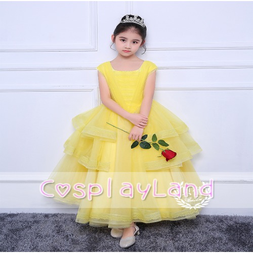 最も優遇 高品質 高級コスプレ衣装 ディズニー ハロウィン 美女と野獣 風 プリンセス ベル タイプ ドレス 子供用キッズワンピース Girls Dresses C 絶対的存在へ 手放せない極上 Www Endocenter Com Ua