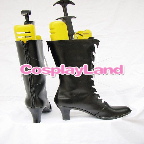 公式ストア 高品質 高級 オーダーメイド ブーツ 靴 黒執事 風 Black Butler Ciel Phantomhive Black Lace Up Cosplay Boots 取寄品 Carlavista Com