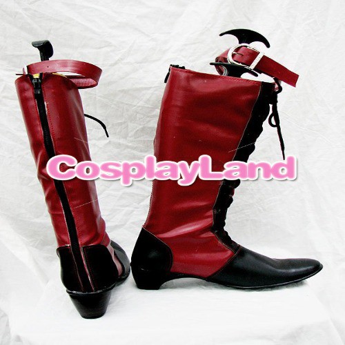 宅送 高品質 高級 オーダーメイド ブーツ 靴 黒執事 風 Black Butler Ciel Phantomhive Red And Black Cosplay Boots 即納 最大半額 Bayounyc Com