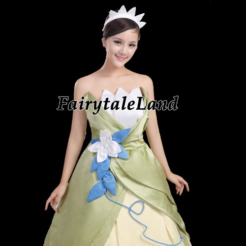 激安単価で 高品質 高級コスプレ衣装 ディズニー風 プリンセスと魔法のキス ティアナ タイプ ドレス コスチューム Princess And Frog Cosplay Costum 最適な価格 Olsonesq Com