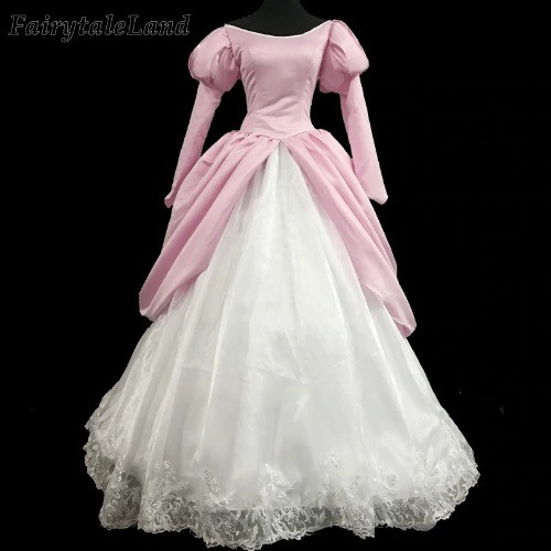 リトルマーメイド アリエル 風 ディズニー Princess ドレス レディースファッション 高品質 Pink 高級コスプレ衣装 通販 アリエル タイプ Ariel Dress Cosplay