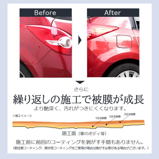 Max オフクーポン配布中 車 洗車 濡れたまま スプレー 超撥水 コーティング剤 プロ仕様 シャインシールド 0ml 5本セット