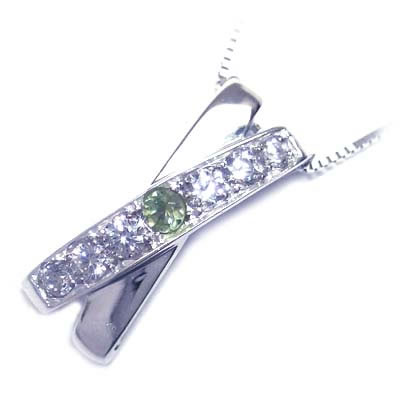 ショウワムラ メンズ ネックレス ペリドット 8月誕生石 プラチナペリドット ダイヤモンドペンダントネックレス Hmsounds Com Br