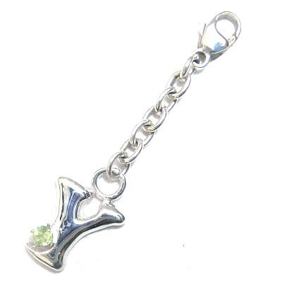 工房直送価格 イニシャル Y イニシャルモチーフ8月誕生石 ペリドットチャームトップ ホルダーcancam掲載 おしゃれ Arnabmobility Com