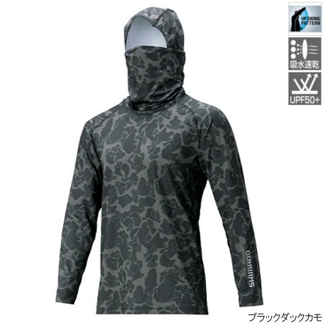 売り切れ必至 シマノ サンプロテクション ロングスリーブマスクシャツ In 063t M ブラックダックカモ セール品 Www Centrodeladultomayor Com Uy