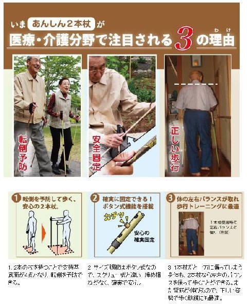 代引不可 シナノ リハビリ 運動 トレーニング ステッキ の通販はau Pay マーケット タノシニア 健康館 商 もっと安心二本杖 2本組 あんしん二本杖 伸縮 ポールウォーキング 高齢者向け シニア 歩行 セール得価