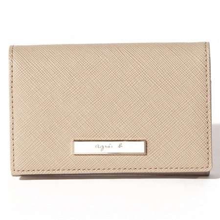 驚きの値段 アニエスべー カードケース 名刺入れ ベージュ Agnes B 在庫限りセール Starliv In