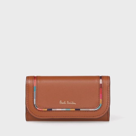 初売りセール ポールスミス キーケース スワールインセット ダークブラウン Paul Smith 超歓迎 Grupovegadiaz Com