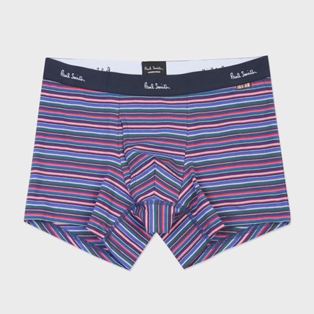 新しい到着 ポールスミス ボクサーパンツ ランダムボーダー ネイビー M Paul Smith 工場直送 Centrodeladultomayor Com Uy