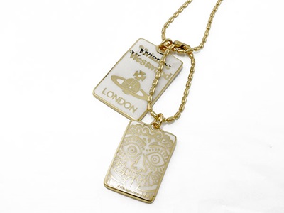 【メール便無料】 ヴィヴィアンウエストウッド ネックレス LET IT ROCK ARMY TAGS ゴールド Vivienne Westwood, どくだみ健草館 33b7e6ad