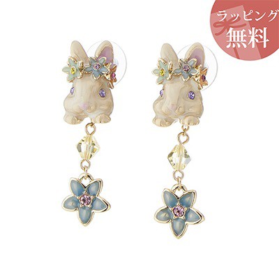 安価 ワタナベ Annasui ゴールドミックス うさぎモチーフ2wayピアス ピアス アナスイ ピアス Sutevalle Org