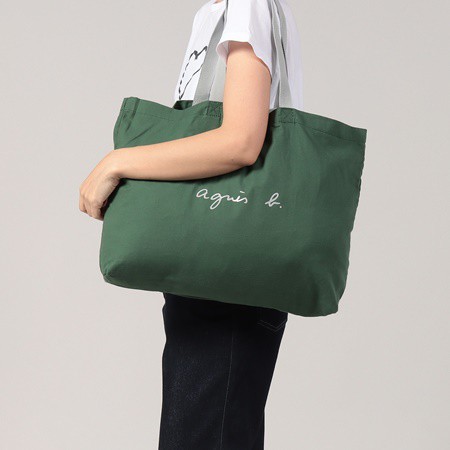 オンラインストア最安価格 アニエスべー agnes b トートバッグ ポケッタブルトートバック グリーン オンラインストア最安価格 アニエスべー agnes b トートバッグ ポケッタブルトートバック グリーン