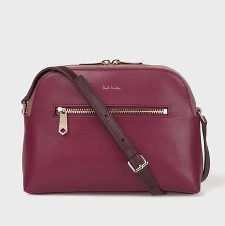 ポールスミス バッグ ショルダーバッグ レディース カラーブロック Smith ハイクオリティ バーガンディー Paul ミニショルダー
