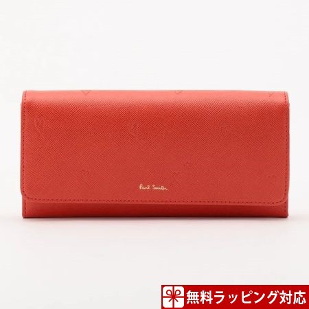 超人気 ポールスミス Smith Paul レッド スミシーハート フラップ かぶせ 長財布 レディース 財布 財布 Www Keiseistore Co Jp