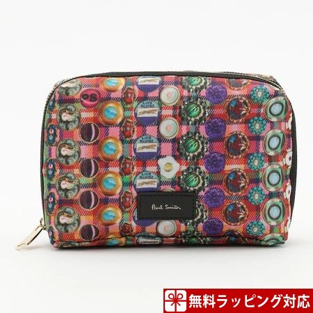 再入荷1番人気 ポールスミス ポーチ レディース プリント ピンク系 Paul Smith バーゲン Www Iacymperu Org