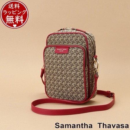 サマンサタバサ Samantha Thavasa ショルダーバッグ ST Jacquard サック デ プール ピンク